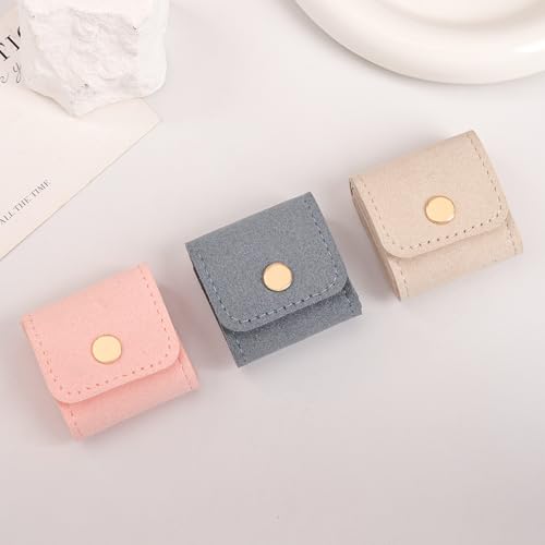 3 Pack Mini Jewelry Organizer, Travel Jewelry Case, Foldable Multifunctional Travel Jewelrys Pouch for Earrings, Necklaces, Rings, Chain Bracelets, Brooches - color: Blue