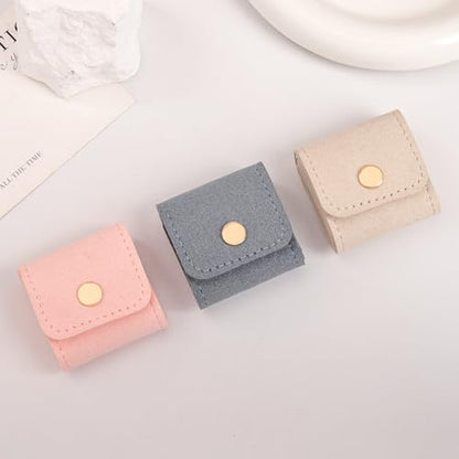 3 Pack Mini Jewelry Organizer, Travel Jewelry Case, Foldable Multifunctional Travel Jewelrys Pouch for Earrings, Necklaces, Rings, Chain Bracelets, Brooches - color: Blue