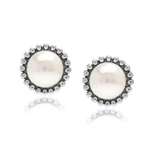 LeCalla 925 Sterling Silver Stud Earrings for Women | Pierced Omega Back Earring | Omega Earrings Jewelry Gift for Her, Wife | Daily Wear & Special Occasion Earring - color: Omega Back 04