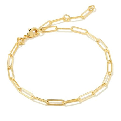 Kendra Scott Courtney Paperclip Bracelet, Fashion Jewelry for Women - color: GOLD