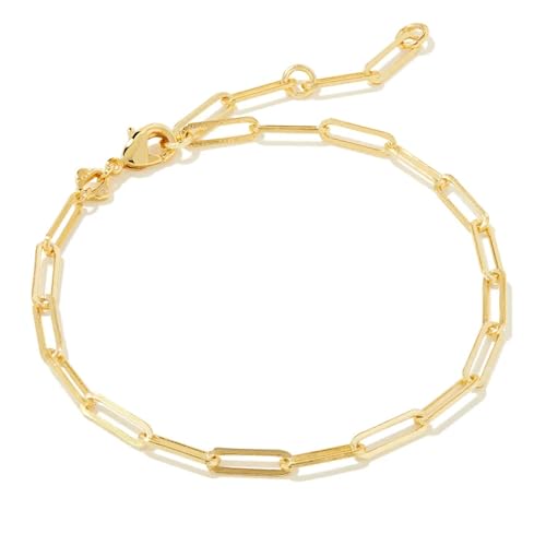 Kendra Scott Courtney Paperclip Bracelet, Fashion Jewelry for Women - color: GOLD