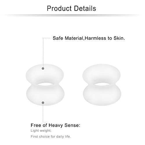 Cisyozi 10G-50mm Thin Silicone Gauges for Ear Flexible Double Flare Gauges Tunnels Expander Stretching Gauge Earlets Plugs Gauges Kit Earlets Retainer Same Sizes 3 Colors - style: 0G=8mm