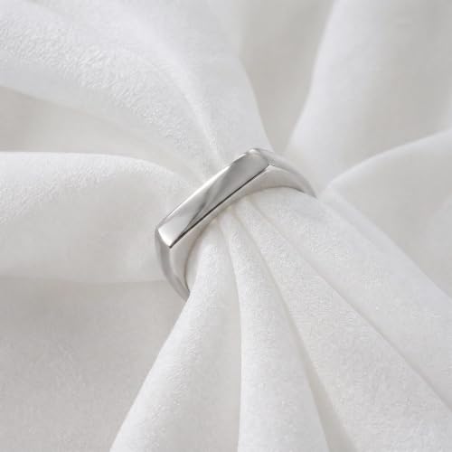 PCY Stainless Steel Gold Plated Men Women Band Ring - color: 4mm Silver CFX
