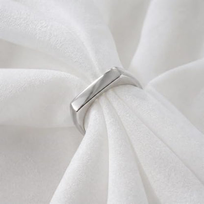 PCY Stainless Steel Gold Plated Men Women Band Ring - color: 4mm Silver CFX