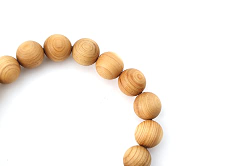 Eigso 6-8mm Wood Beads Bracelet Prayer Beads for Meditation Buddha Tibetan Bracelet for Men and Women - color: B3:10MM Cypress Wood