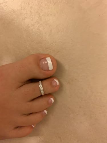 MODRSA Toe Rings for Women Toe Rings and Anklets for Women Toe Ring Adjustable Toe Rings Silver Rose Gold - color: E1-toe rings +anklets -silver