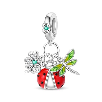 Pandach Animal Charm Bead fits Charms Bracelets for Woman-925 Sterling Silver Dangle Pendant Bead,Jewelry Beads Gifts for Women Bracelet&Necklace - style: Romantic Nature Pendant