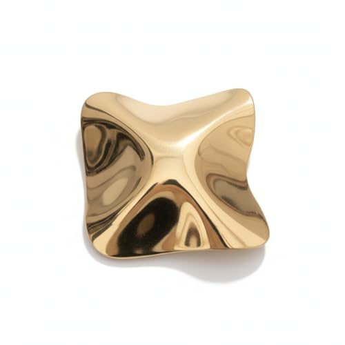XIMEO Brooches and Pins for Women, Metal Lapel Pin Jewelry | Metal Fashion Brooch Pins for Women, Pin Clasp, Lapel, Scarf and Handbag Accessories, Modern or Vintage Jewelry - color: Geometric Gold