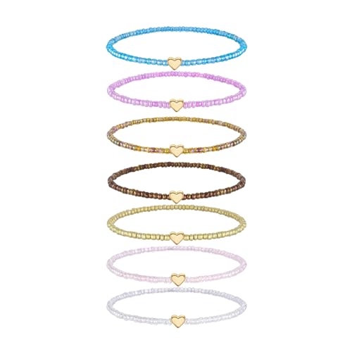 Cicy Bell Boho Ankle Bracelets Set for Women Beach Jewelry Bead Anklets | Hawaiian Shell Starfish Charm,Adjustable,Waterproof Non Tarnish,Summer Vacation Foot Jewelry - color: Gold F