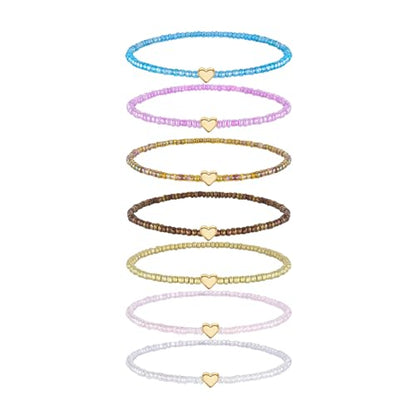 Cicy Bell Boho Ankle Bracelets Set for Women Beach Jewelry Bead Anklets | Hawaiian Shell Starfish Charm,Adjustable,Waterproof Non Tarnish,Summer Vacation Foot Jewelry - color: Gold F