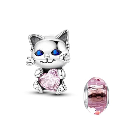 LNQOBU 925 Sterling Silver Charms for Bracelets Dangle Pendant fit Pandora Bracelets or Necklaces Jewelry Woman Gift Beads Charm (With one Spacer Beads) - style: Charm 608