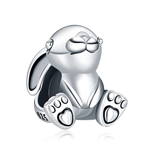 10 Pack Silver Bead Charms for Bracelets and Necklaces Pendant Dangle Beads Jewelry Gifts for Women Charm Set - color: Animals