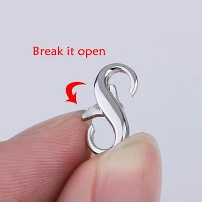 Stainless Steel Lobster Clasp,Lobster Clasp Necklace Extender, Bracelet Connector for DIY Jewelry Repair, Gold,Silver (10pcs | Gold Silver) - color: 10pcs | gold silver