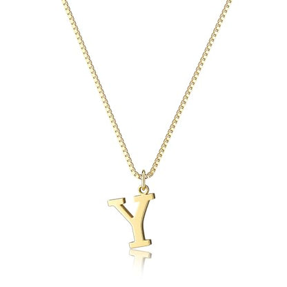 Foxgirl Gold Initial Necklaces for Women, Dainty Gold Letter Necklace Tiny A-Z Pendant Choker Necklace Trendy Cute Personalized Monogram Name Necklace Gold Jewelry Necklace for Women Gift | Tiny Letter Pendant on a Dainty Choker Chain, Personalized Everyd