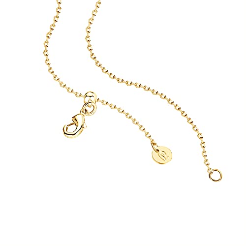 PAVOI 14K Gold Plated Cubic Zirconia Heart Necklace | Cute Dainty Love Pendant Necklaces for Women - Valentines Day Trendy Jewelry - style: Heart - Large