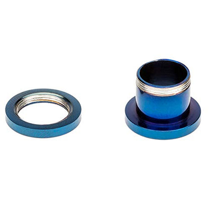 18PCS Ear Tunnels Kit Stainless Steel Screw Fit 14G-00G Gauges Plugs Set Double Flared Stretcher Expander Body Piercing Jewelry - color: Blue