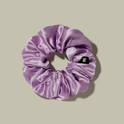 LILYSILK Silk Hair Scrunchies/Ties for Frizz & Breakage Prevention, 100% Mulberry, No Damage, Elastic ponytail Holders, 1Pc, Lavender - color: Lavender