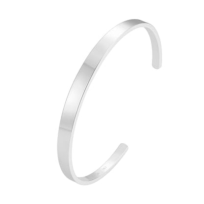 Amazon Essentials Cuff Bracelet, 8" - color: White