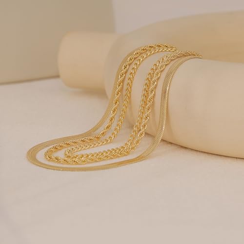 XIXINI Layered Necklaces for Women, Dainty Gold Necklace Stack 14k Gold Plated Layering Pendant Necklace Set Simple Statement Gold Necklaces for Women Trendy Fashion Waterproof Gold Jewelry - color: Gold-Set 9