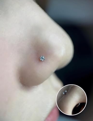 20G 18G 16G Threadless Lip Labret Medusa Monroe Nose Piercing Jewelry Surgical Steel Snake Bites Lip Rings Flat Back Push in Cartilage Tragus Helix Conch Earring Stud 6mm 8mm 10mm Bars - color: Silver-18G（1.0mm) - Bars:7mm - Hinged Clicker Rings:8mm 10mm