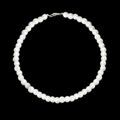 Honbay 6PCS Faux Pearl Necklaces Glass Round Pearl Choker Necklaces Fashion Jewelry for Weddings Parties or Daily Use (8mm)