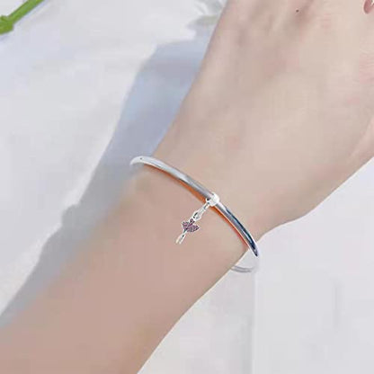 NARTGO Sparkling Dancing Women with Colorful Birthstone Charm Compatible with Pandora Bracelets Birthday Mother's Day Christmas Jewelry Gifts - color: May Green