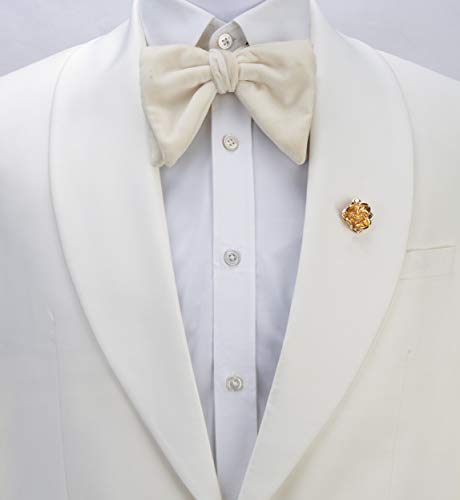 Knighthood Brooch Suit Pin Formal Metalic Gold Rose Lapel Pin Badge Coat Suit Jacket Wedding Gift Party Shirt Collar Lapel Pin Accessories for Men Women