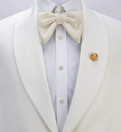 Knighthood Brooch Suit Pin Formal Metalic Gold Rose Lapel Pin Badge Coat Suit Jacket Wedding Gift Party Shirt Collar Lapel Pin Accessories for Men Women