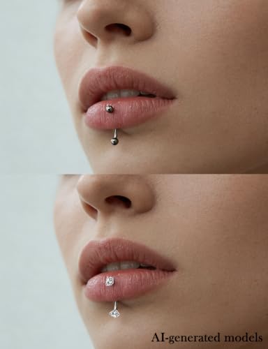 16G Eyebrow Rings Rook Piercing Jewelry 316L Surgical Steel Curved Barbells Vertical Lip labret Snake Eyes Piercing Jewelry Tongue Small Belly Ring 6mm 8mm 10mm Silver Black Gold - color: Silver