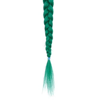 2 Pc Braid Ponytail Extension with Hair Tie Green Gradient Braid Extensions | LyoRuSi 26 Inch Long Braided Extensions, Straight Sleek Wrap Around Braid Hair Extensions Ponytail (Dark green/green) - color: Green gradient#（Dark green/green）, size: 26 Inch（P