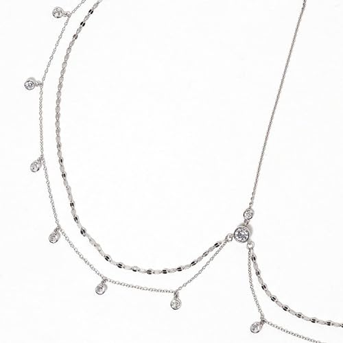 STONEFANS Rhinestone Head Chain Silver Bride Headpiece Wedding Headbands Chain Layered Festival Prom Hair Accessories for Women And Girls (silver) - color: Silver