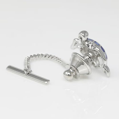 Men’s Tie Tack Tie Pin with Chain – Classic Lapel Pin Accessory for Dress Shirts, Suits & Formal Wear - style: MDTB-BT