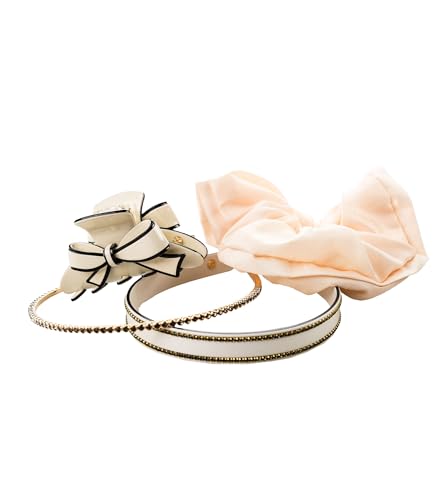 Violet & Brooks Everyday Essentials Hair Accessory Gift Box - Cream - color: Cream
