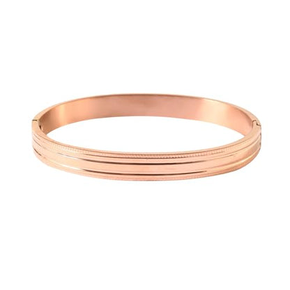 Jewarhaat Gold Bangle Bracelets for Women Trendy Love Stack Friendship Jewelry Stainless Steel Bracelet Anniversary Birthday Christmas Stocking Stuffers Adults Women - color: Rose Gold