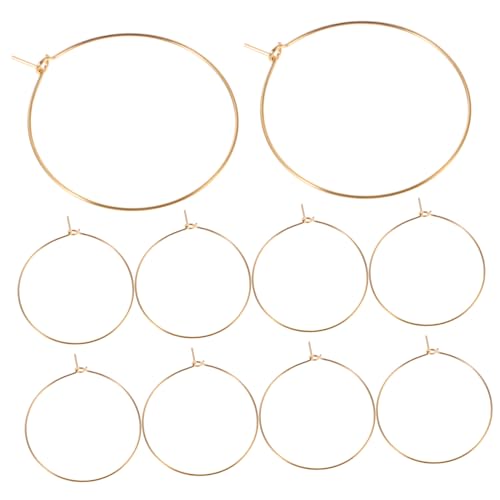 SHERCHPRY 10pcs Large Hoop Earrings for Women Lightweight Oversized Circle Dangles Fade Resistant Finish Versatile Jewelry for Weddings Parties Everyday Wear