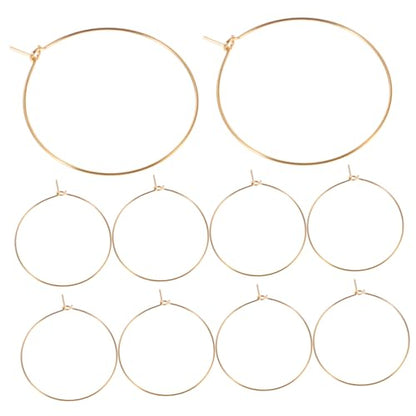 SHERCHPRY 10pcs Large Hoop Earrings for Women Lightweight Oversized Circle Dangles Fade Resistant Finish Versatile Jewelry for Weddings Parties Everyday Wear