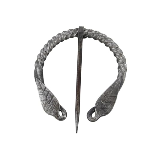 Armory Replicas™ Hand-Forged Viking & Celtic Cloak Pin Brooch – Medieval Fibula for Costumes, Reenactments, Cosplay & Historical Dress Accessories - style: Design 3