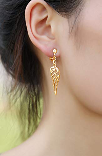 15 Pairs Gold Clip on Earrings for Women Fashion,Lightweight Fake Earrings Set - style: Style A