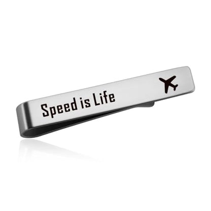 Navy Helicopter Pilot Gifts for Men Dad Uncle Husband Fighter Pilot Father Day Gift for Dad Uncle Speed is Life Airplane Tie Clip for Pilot Pilots Birthday Gifts for Brother Friends Son Pilot Tie Bars