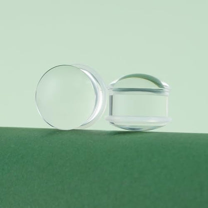 Precise Dimensions Set Color Acrylic O-Ring Ear Plugs Tunnels Gauges Stretcher Piercings Kit - color: White, size: 15-18mm