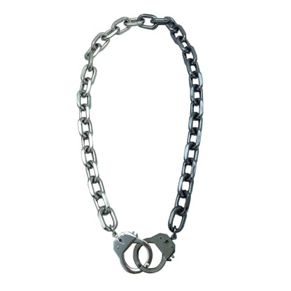 Succuba Stainless Steel Handcuff Choker Necklace Chain Pendant Choker Collar Necklace for Women and Men from 16 to 24 Inches with Box - color: B1, size: 24 Inches