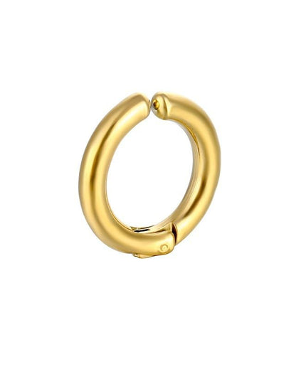 9Pcs Clip On Earrings for Women Men Trendy Fake Stainless Steel Gold Silver Black Small Hoop Earrings Non Piercing Set Non Tarnish Lightweight Jewelry Gift - color: 9pcs Gold