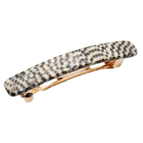 French Amie Bar Opera Small 2 1/4 Inch Hair Clip Barrette | Handmade Cellulose Acetate Automatic Clasp For Women Girls Teens Everyday Style - color: Opera