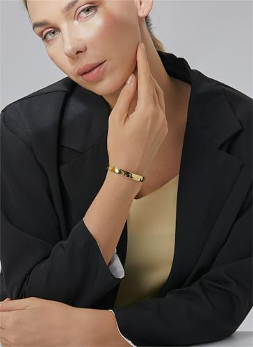 Gold Cuff Bracelets for Women Hammered Irregular Cuff Bracelet Chunky Adjustable Open Bangles Gold Textured Arm Cuff Fashion Jewelry Gifts