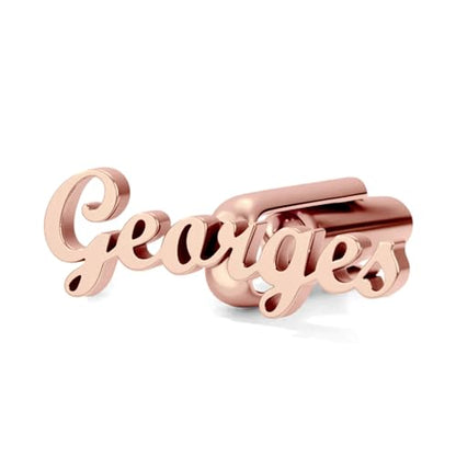 Custom Men’s Cufflinks - Personalized Cuff Links Initials/Names/Dates - 18K Gold Plated 304 Stainless Steel - Ideal Father’s Day & Christmas Gift for Men - style: Name Cufflinks