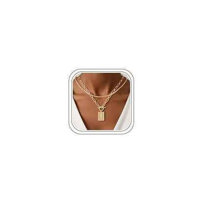 M MOOHAM Cross Necklace for Women Non Tarnish - 14K Gold Plated Dainty Clover Cross Layered Necklaces Stack Set Herringbone Figaro Paperclip Chain Necklace Trendy Religious Baptism Faith Jewelry Gifts - color: cross-rope chain