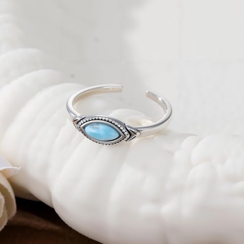 Gemstone Toe Rings Adjustable 925 Sterling Silver Open Band Toe Rings Jewelry Gifts for Women