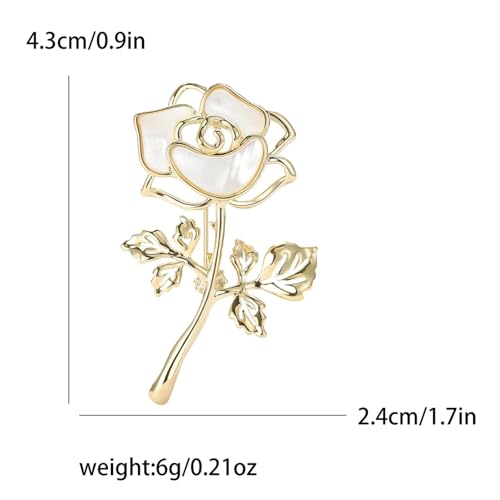 SYWDUDUCLT Fashion Elegant Brooches for Women Brooch, Suitable For Party And Daily Wear On Many Occasions - style: Rose-Gold