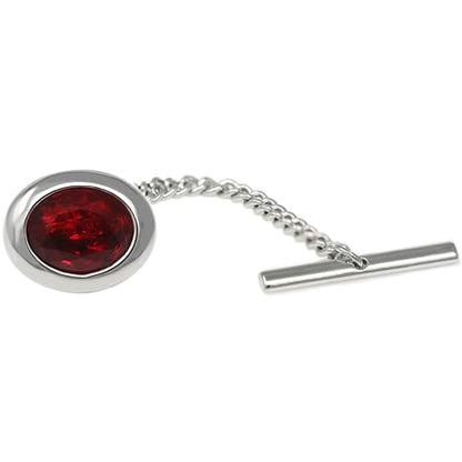 Men’s Tie Tack Tie Pin with Chain – Classic Lapel Pin Accessory for Dress Shirts, Suits & Formal Wear - style: MDTP-OR