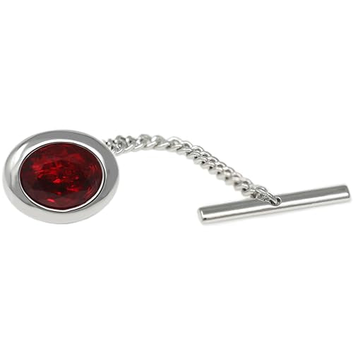 Men’s Tie Tack Tie Pin with Chain – Classic Lapel Pin Accessory for Dress Shirts, Suits & Formal Wear - style: MDTP-OR